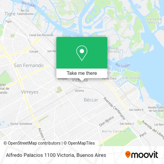 Mapa de Alfredo Palacios  1100  Victoria
