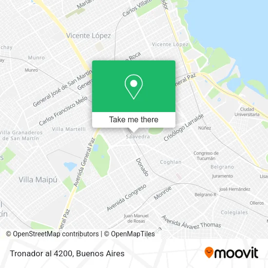Tronador al 4200 map