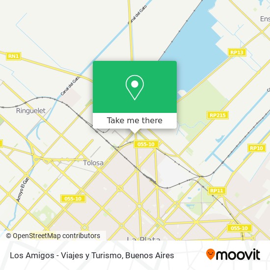 Los Amigos - Viajes y Turismo map