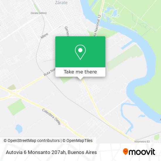 Mapa de Autovia 6 Monsanto 207ah