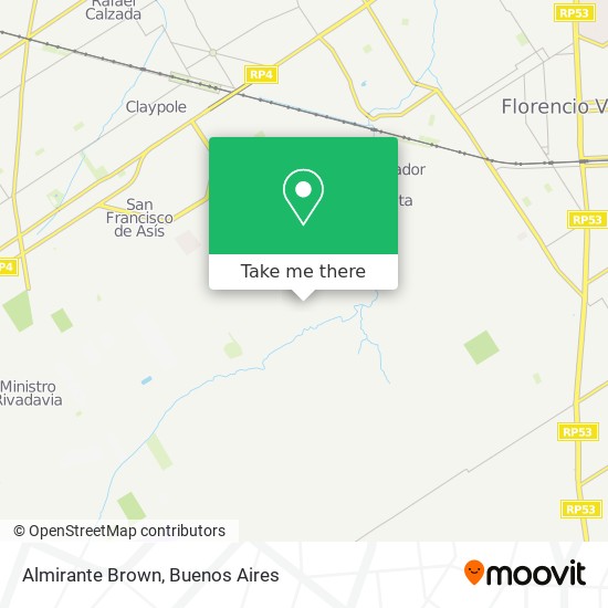 Almirante Brown map