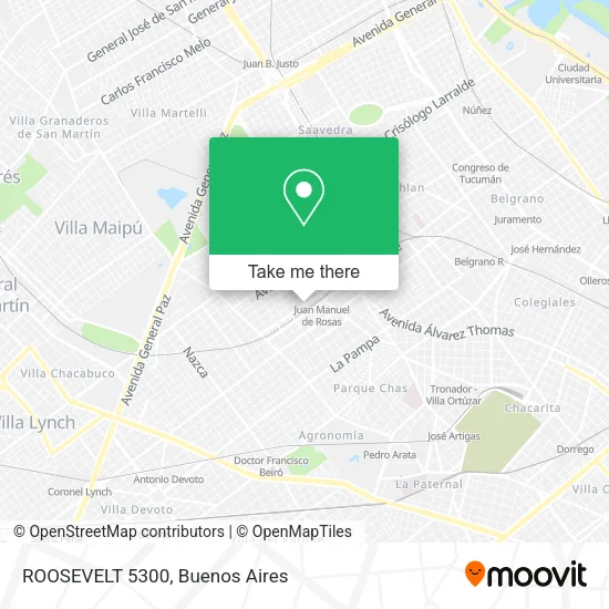 Mapa de ROOSEVELT 5300