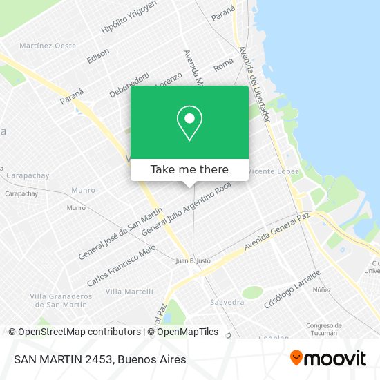 SAN MARTIN 2453 map