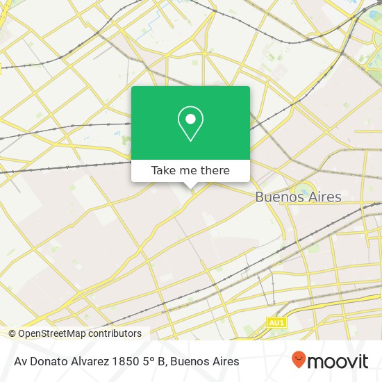 Mapa de Av Donato Alvarez 1850  5º B