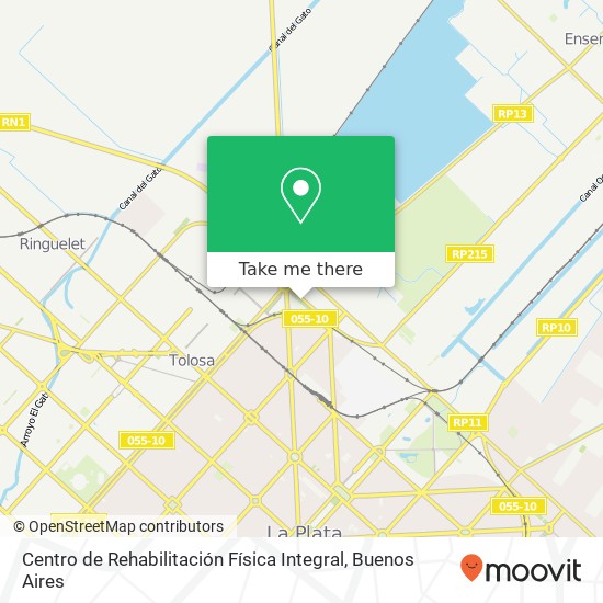 Mapa de Centro de Rehabilitación Física Integral