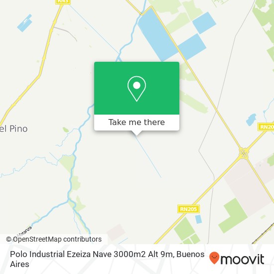 Polo Industrial Ezeiza Nave 3000m2 Alt 9m map