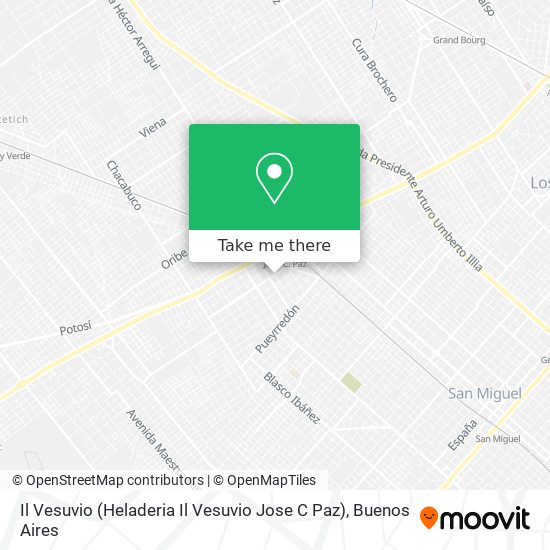 Il Vesuvio (Heladeria Il Vesuvio Jose C Paz) map