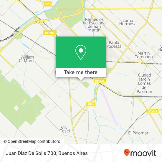 Juan Diaz De Solis 700 map