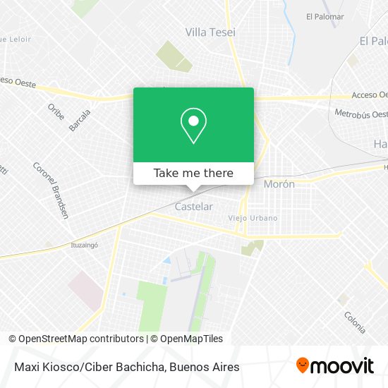 Mapa de Maxi Kiosco/Ciber Bachicha