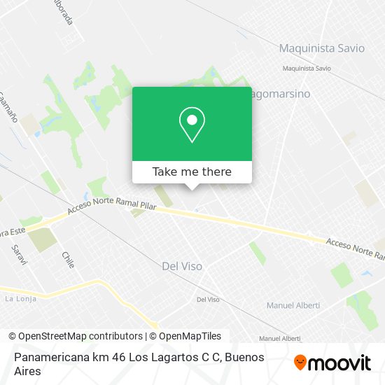 Panamericana km 46  Los Lagartos C C map