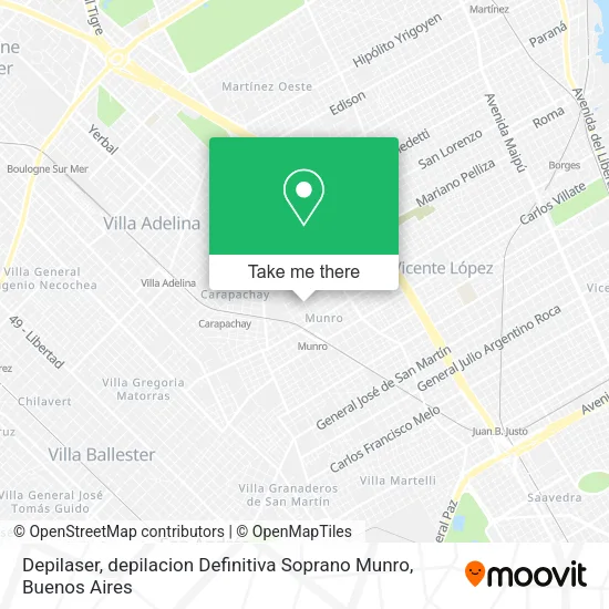 Mapa de Depilaser, depilacion Definitiva Soprano Munro