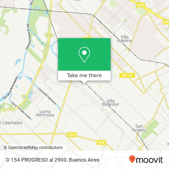 D 154  PROGRESO al 2900 map