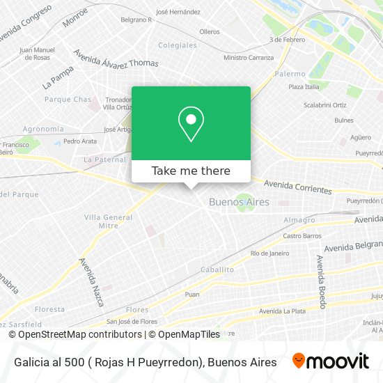 Galicia al 500 ( Rojas   H  Pueyrredon) map