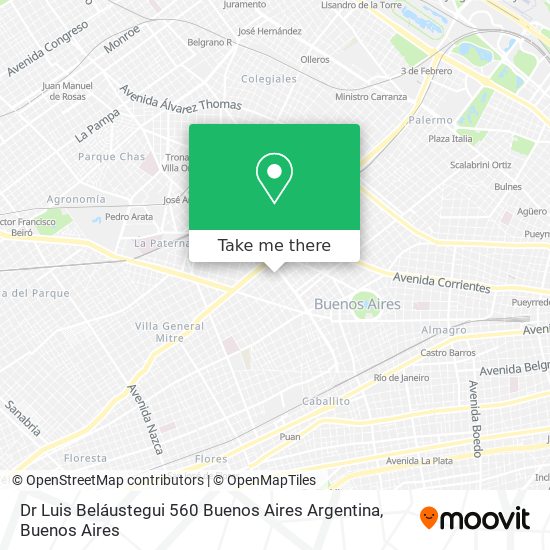 Dr  Luis Beláustegui 560  Buenos Aires  Argentina map