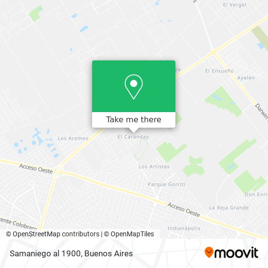 Samaniego al 1900 map