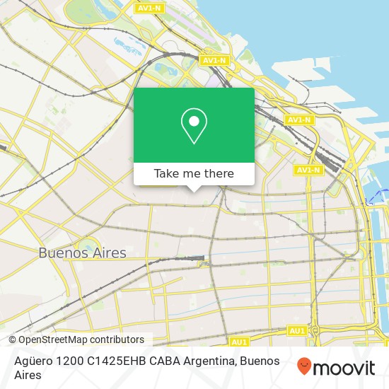 Agüero 1200  C1425EHB CABA  Argentina map