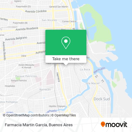 Mapa de Farmacia Martín García