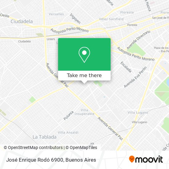 José Enrique Rodó 6900 map