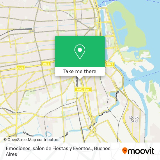 Emociones, salón de Fiestas y Eventos. map