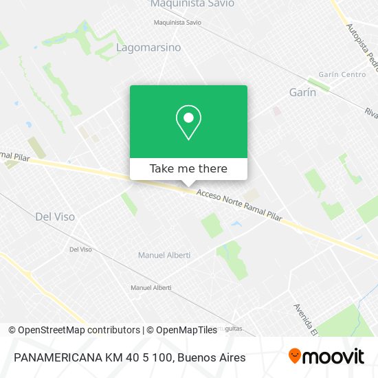 Mapa de PANAMERICANA KM 40 5 100