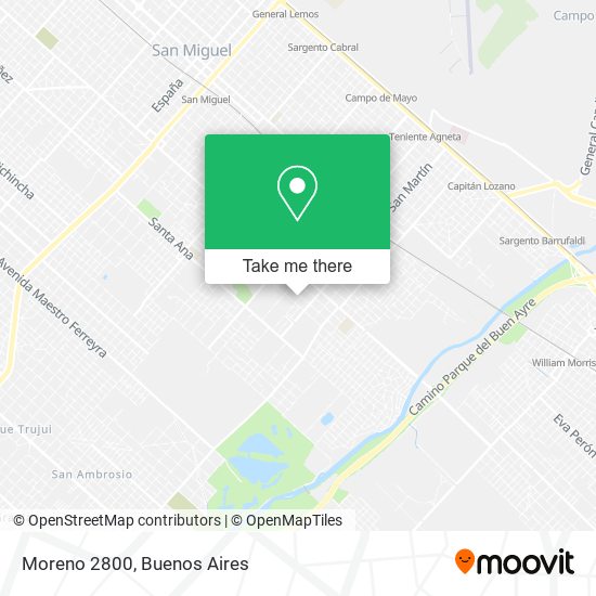 Moreno 2800 map