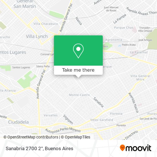 Sanabria  2700 2° map
