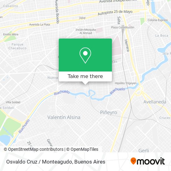 Osvaldo Cruz / Monteagudo map