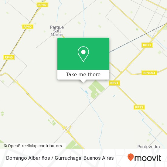 Domingo Albariños / Gurruchaga map