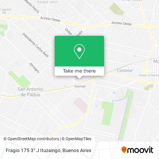 Fragio 175 3° J  Ituzaingó map