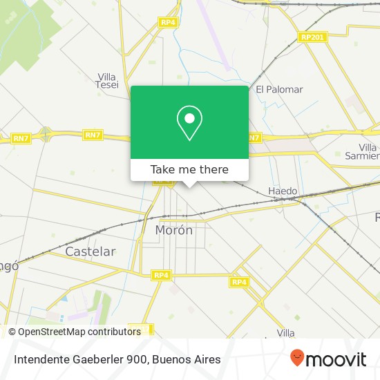 Intendente Gaeberler 900 map