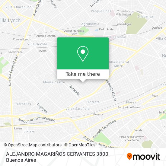 ALEJANDRO MAGARIÑOS CERVANTES 3800 map