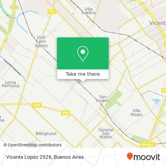 Vicente Lopez 2926 map