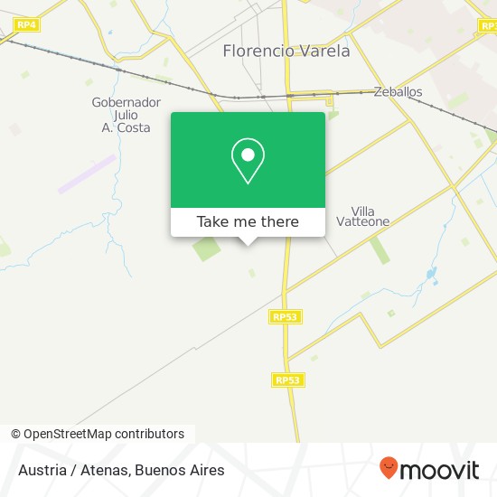 Mapa de Austria / Atenas