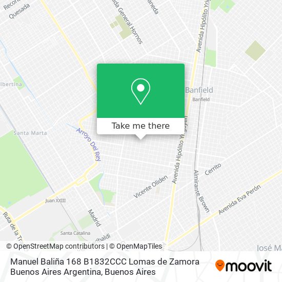 Manuel Baliña 168  B1832CCC Lomas de Zamora  Buenos Aires  Argentina map