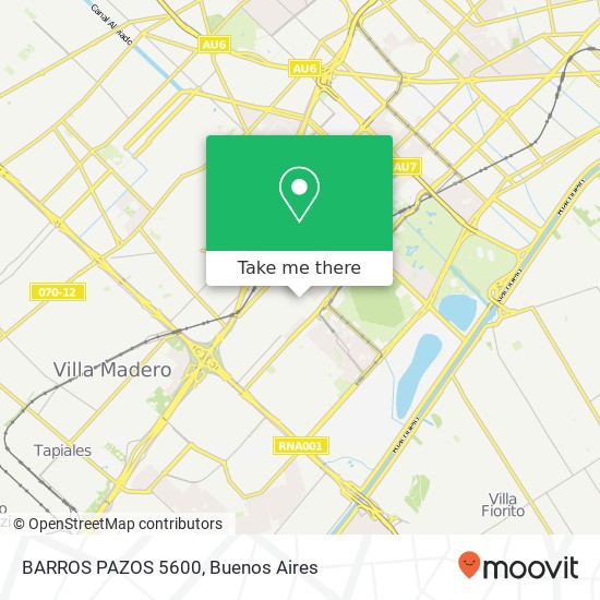 BARROS PAZOS 5600 map