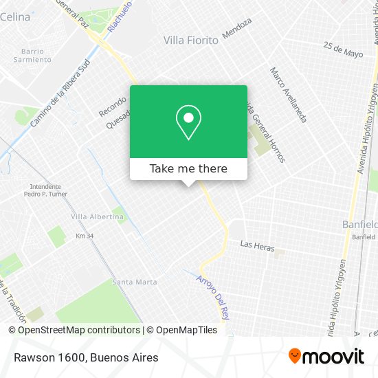 Mapa de Rawson 1600