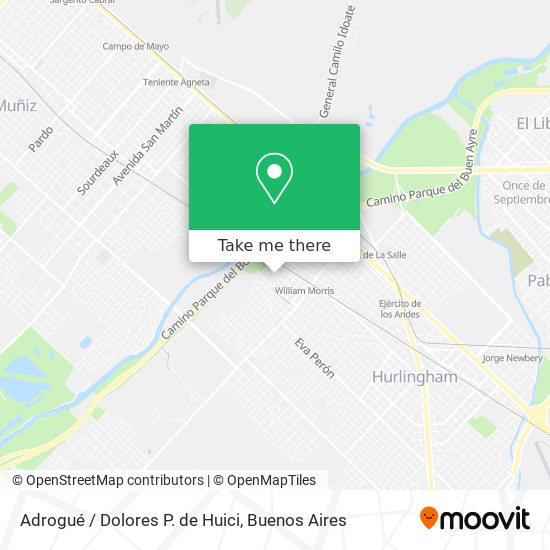 Adrogué / Dolores P. de Huici map