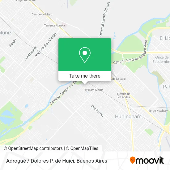 Adrogué / Dolores P. de Huici map