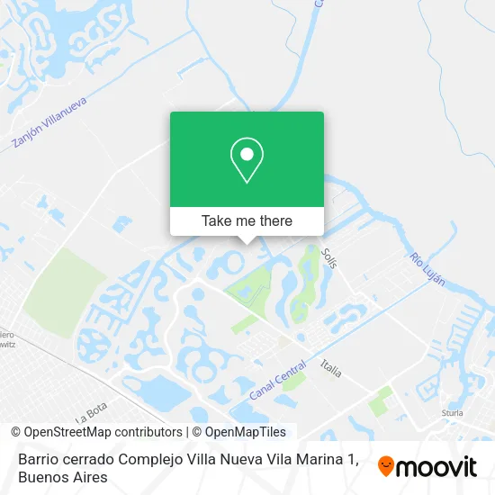 Mapa de Barrio cerrado Complejo Villa Nueva   Vila Marina 1