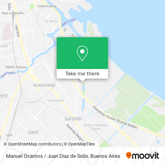 Manuel Ocantos / Juan Díaz de Solís map