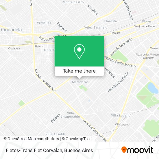Mapa de Fletes-Trans Flet Corvalan