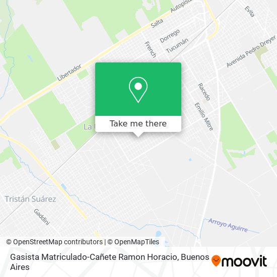 Gasista Matriculado-Cañete Ramon Horacio map