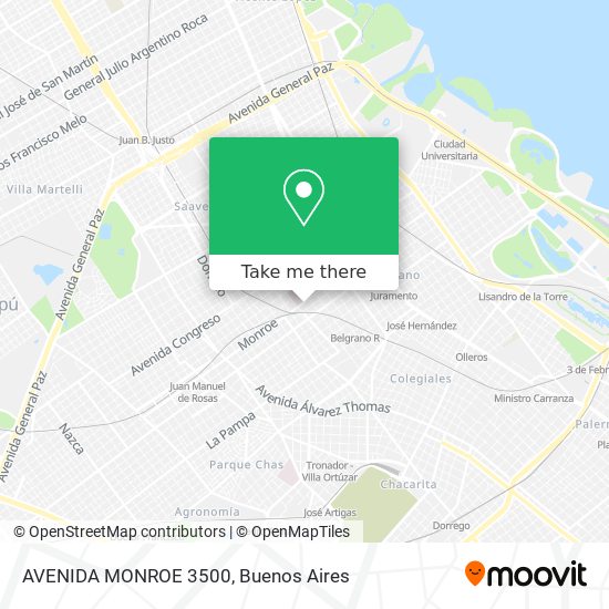 AVENIDA MONROE 3500 map