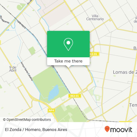 El Zonda / Homero map