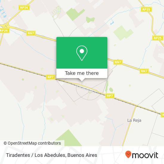 Tiradentes / Los Abedules map