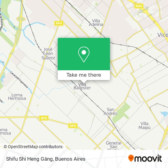 Mapa de Shifu Shi Heng Gâng