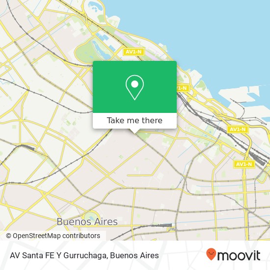AV Santa FE Y Gurruchaga map