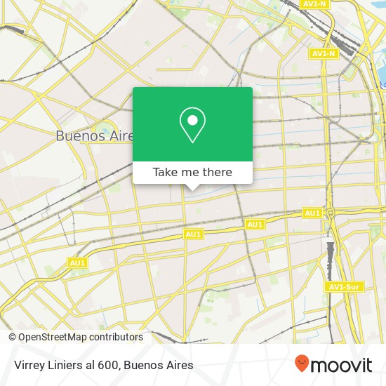 Virrey Liniers al 600 map