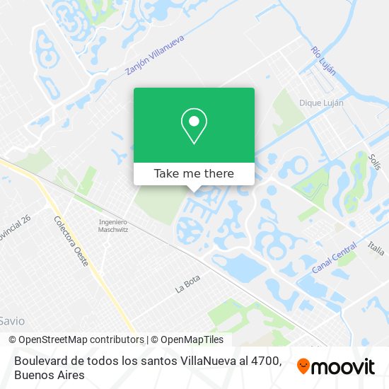 Mapa de Boulevard de todos los santos VillaNueva al 4700