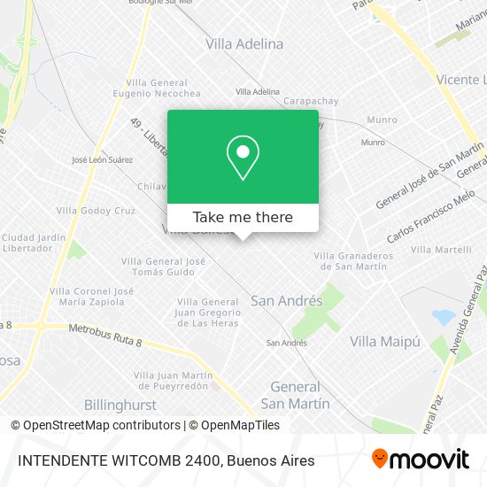 INTENDENTE WITCOMB 2400 map